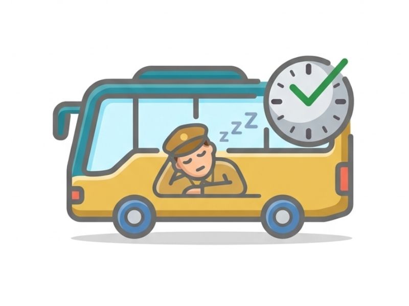 バス車両甲板積込の様子