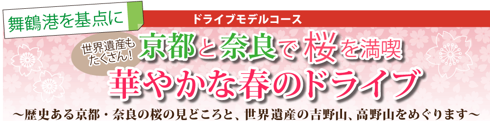 京都と奈良で桜を満喫　華やかな春のドライブ